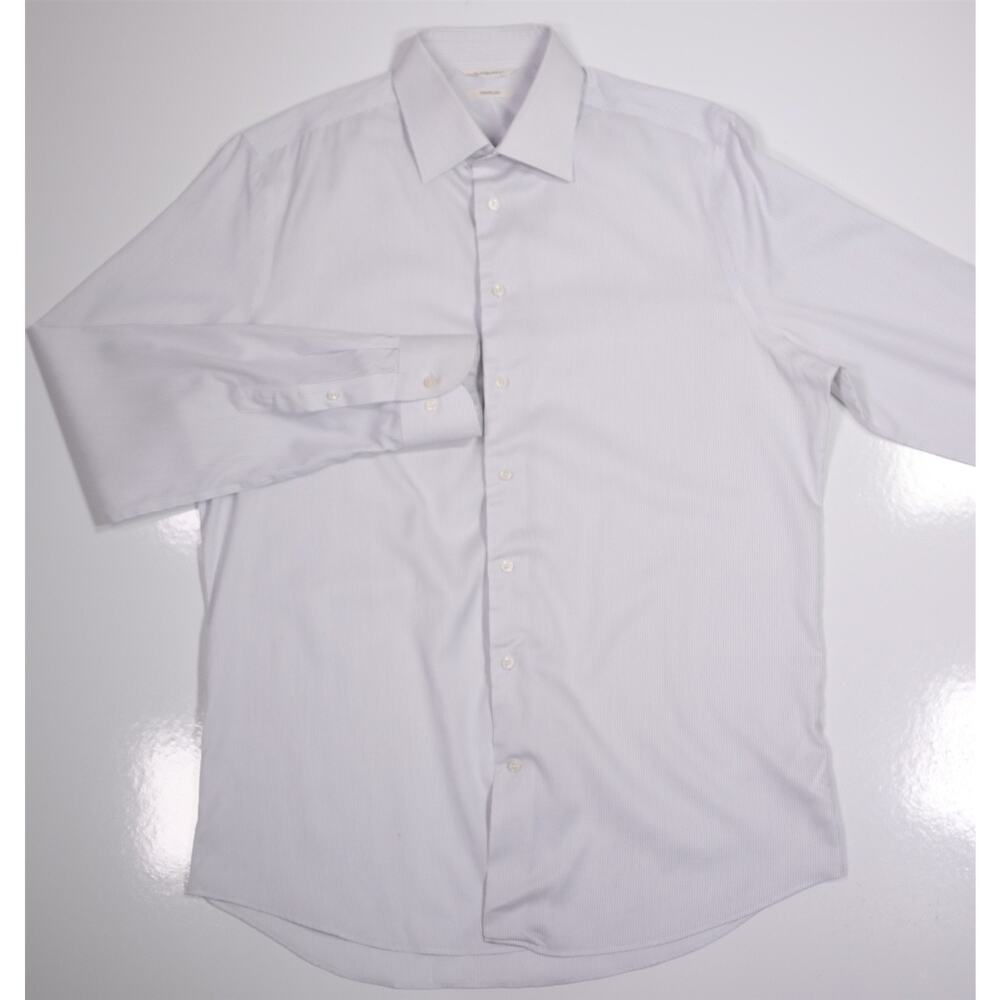 Suitsupply Slim Fit Light Blue Woven Egyptian Cotton Dress Shirt (41) 16-35 - Picture 2 of 7
